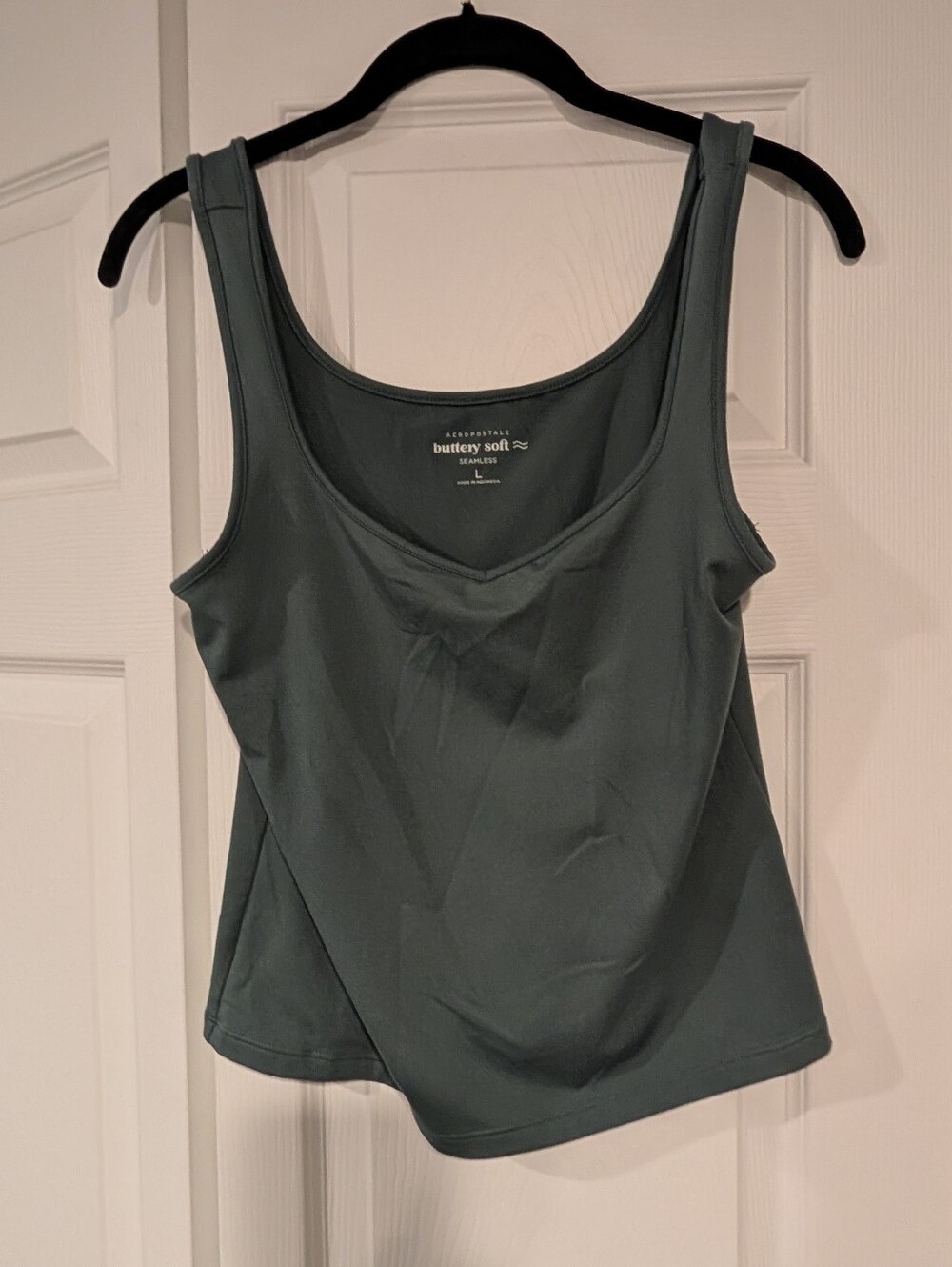 Scoop Neck Tank Top - Green